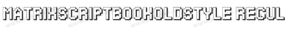 MatrixScriptBookOldstyle Regular字体转换